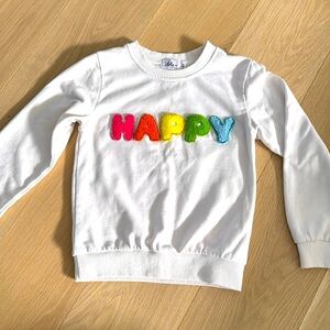 White sweatshirt with Patches